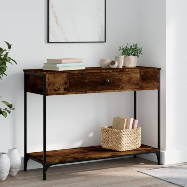 VidaXL Brąz 100 x 34.5 x 75 cm Materiał drewnopochodny