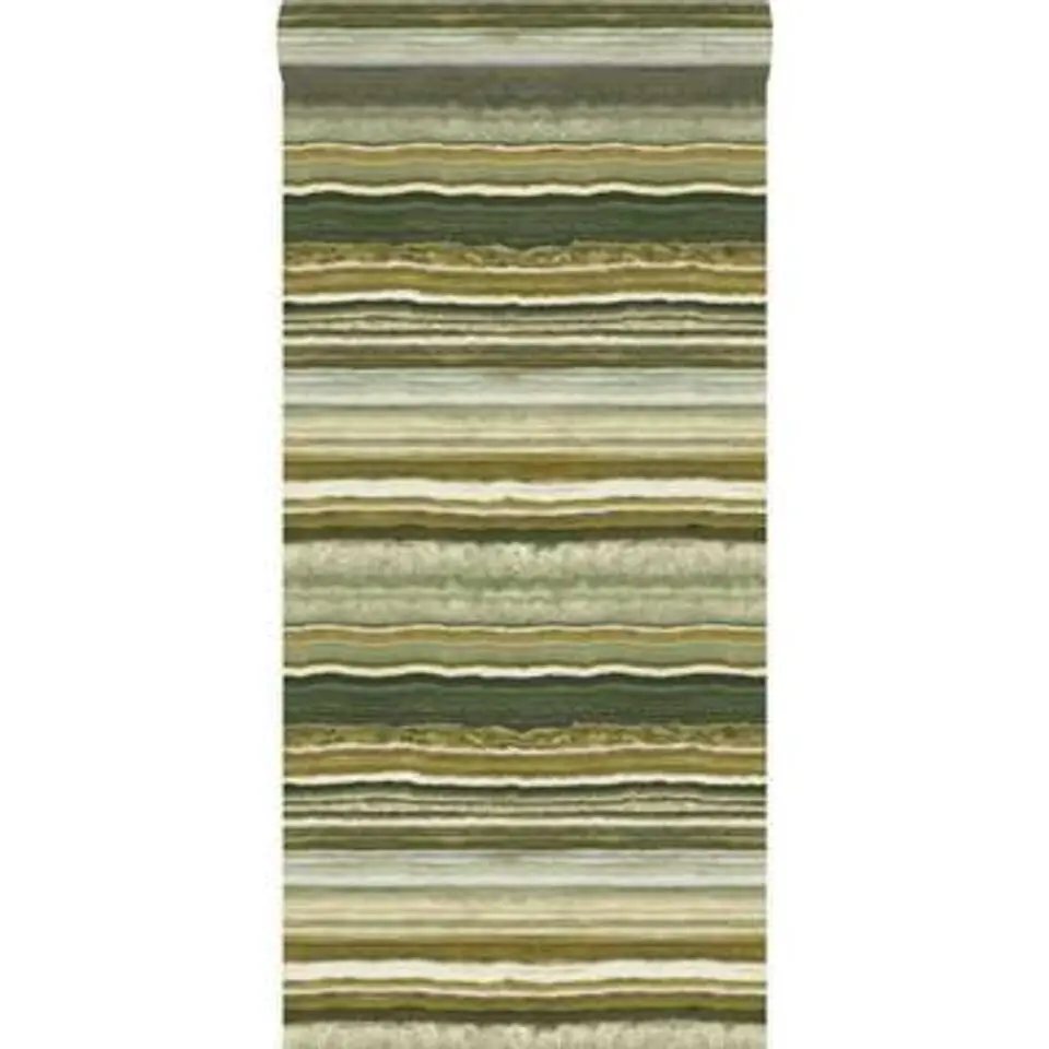 Origin behang - gelaagd marmer steen - okergeel - 53 cm x 10.05 m