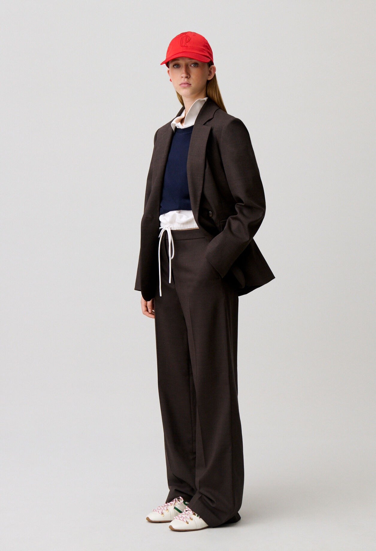 Pantalon droit laine