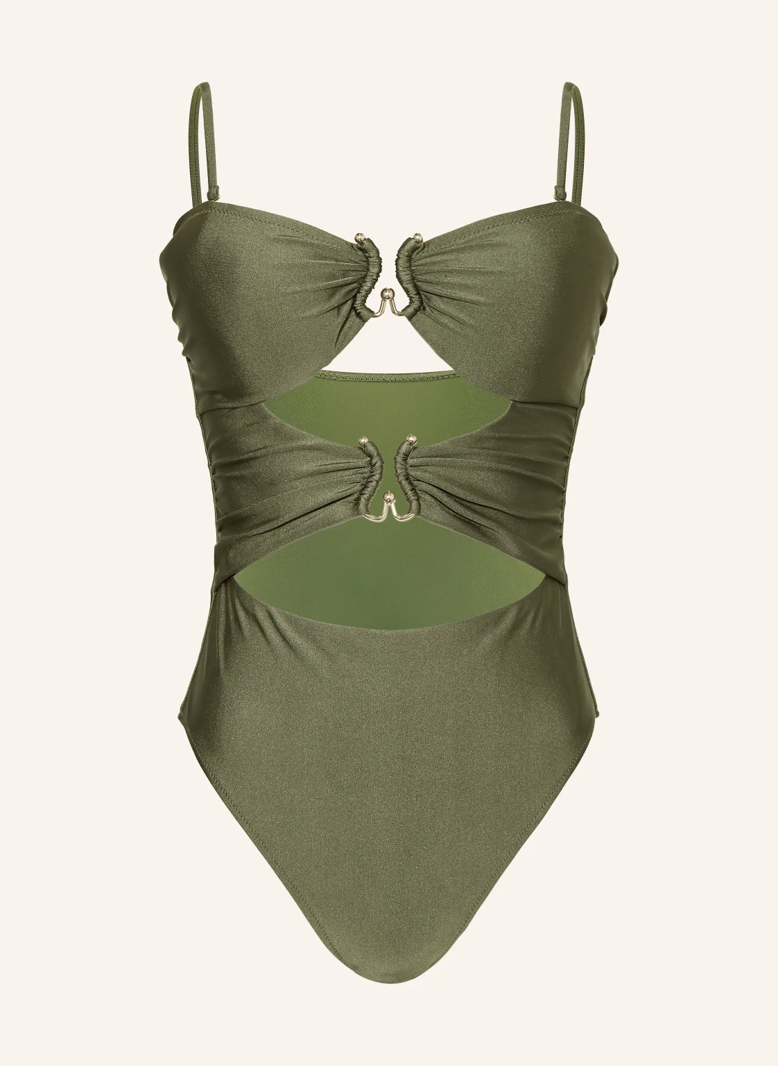 MRS & HUGS Bandeau-Badeanzug mit Cut-outs