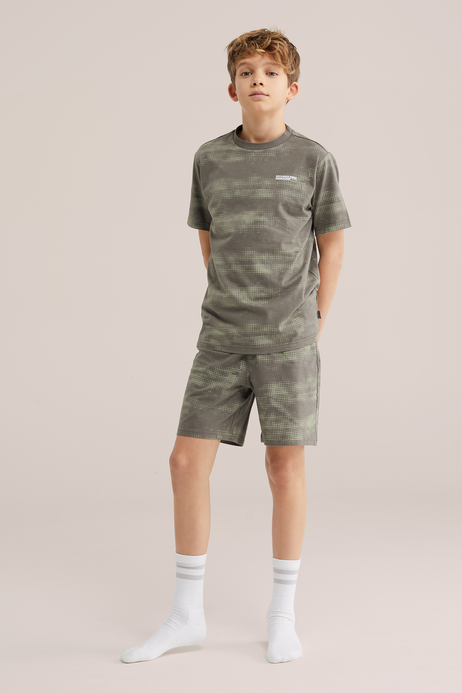 Jongens pyjama met print