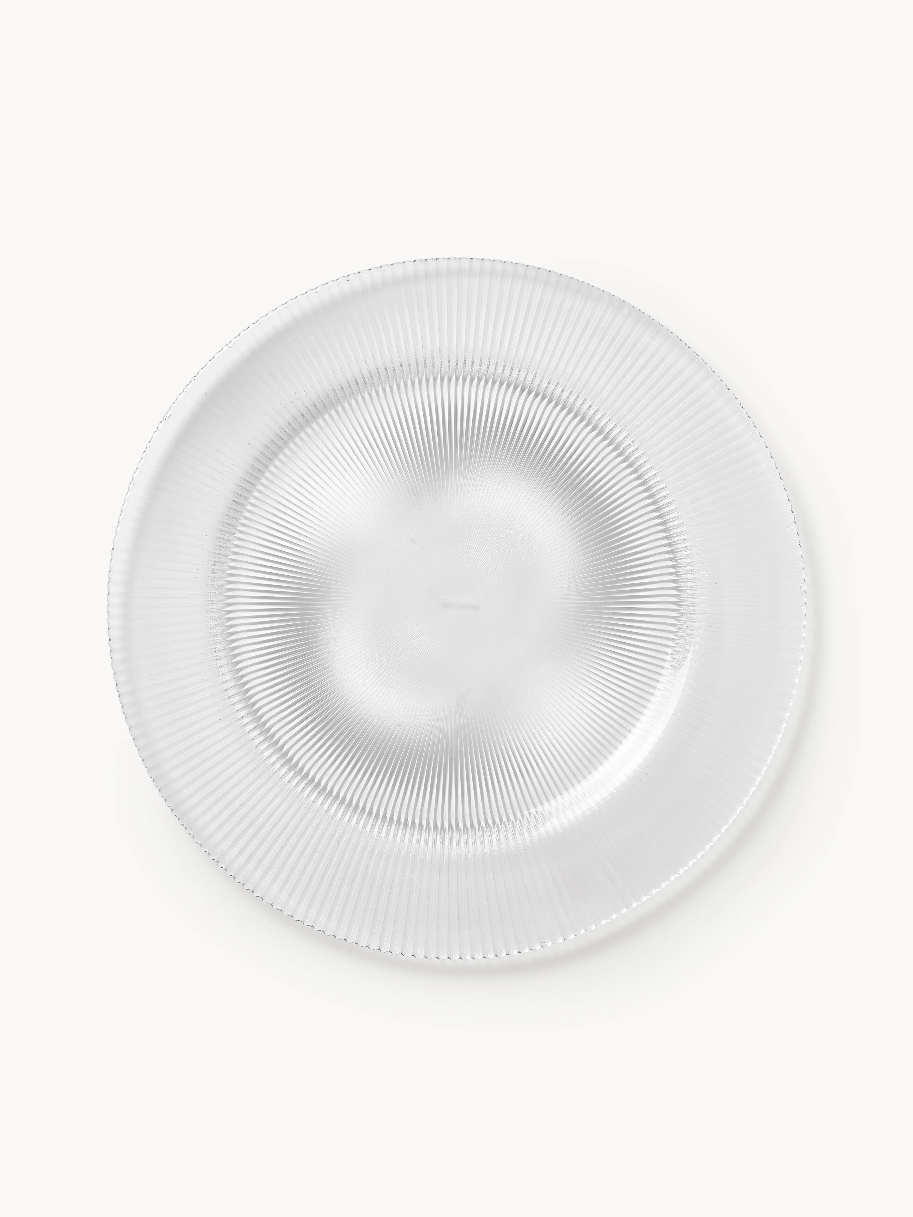 Platzteller Effie mit Rillenrelief, 2er-Set