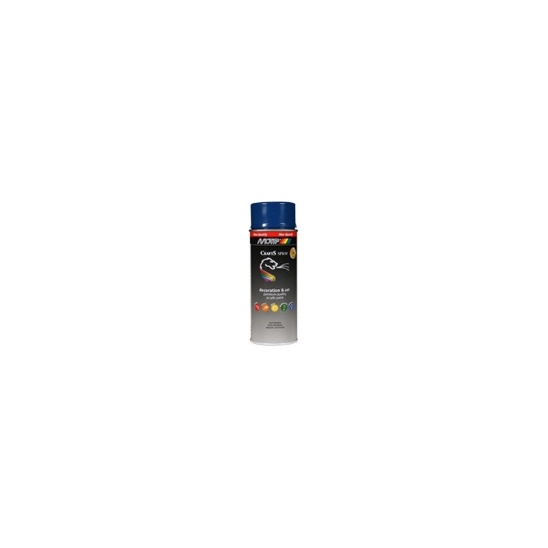 Peinture en spray Crafts bleu saphirin brillante 0,4 L MOTIP