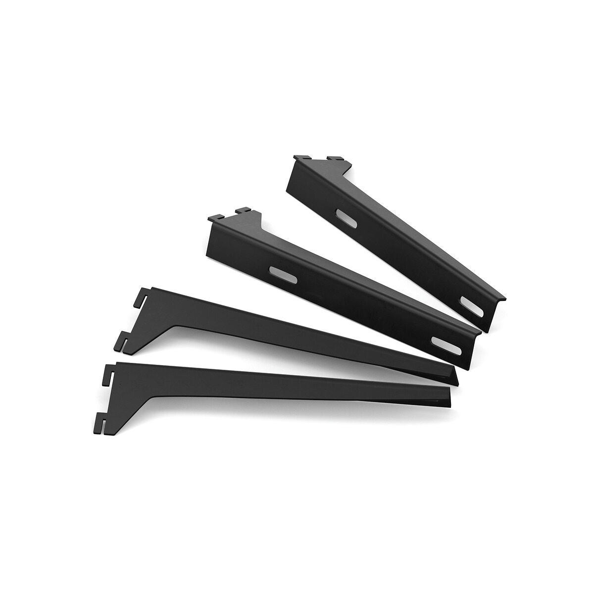 Lot de 4 équerres pour étagères métal, Johanez