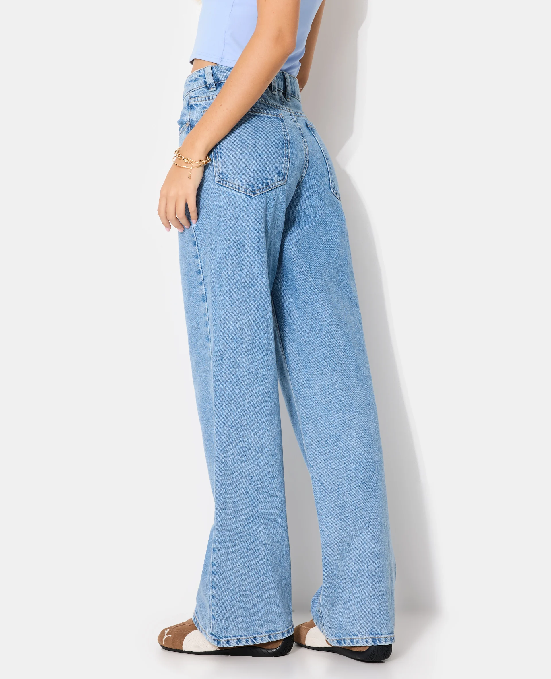 J71-2 / Jean wide loose taille medium