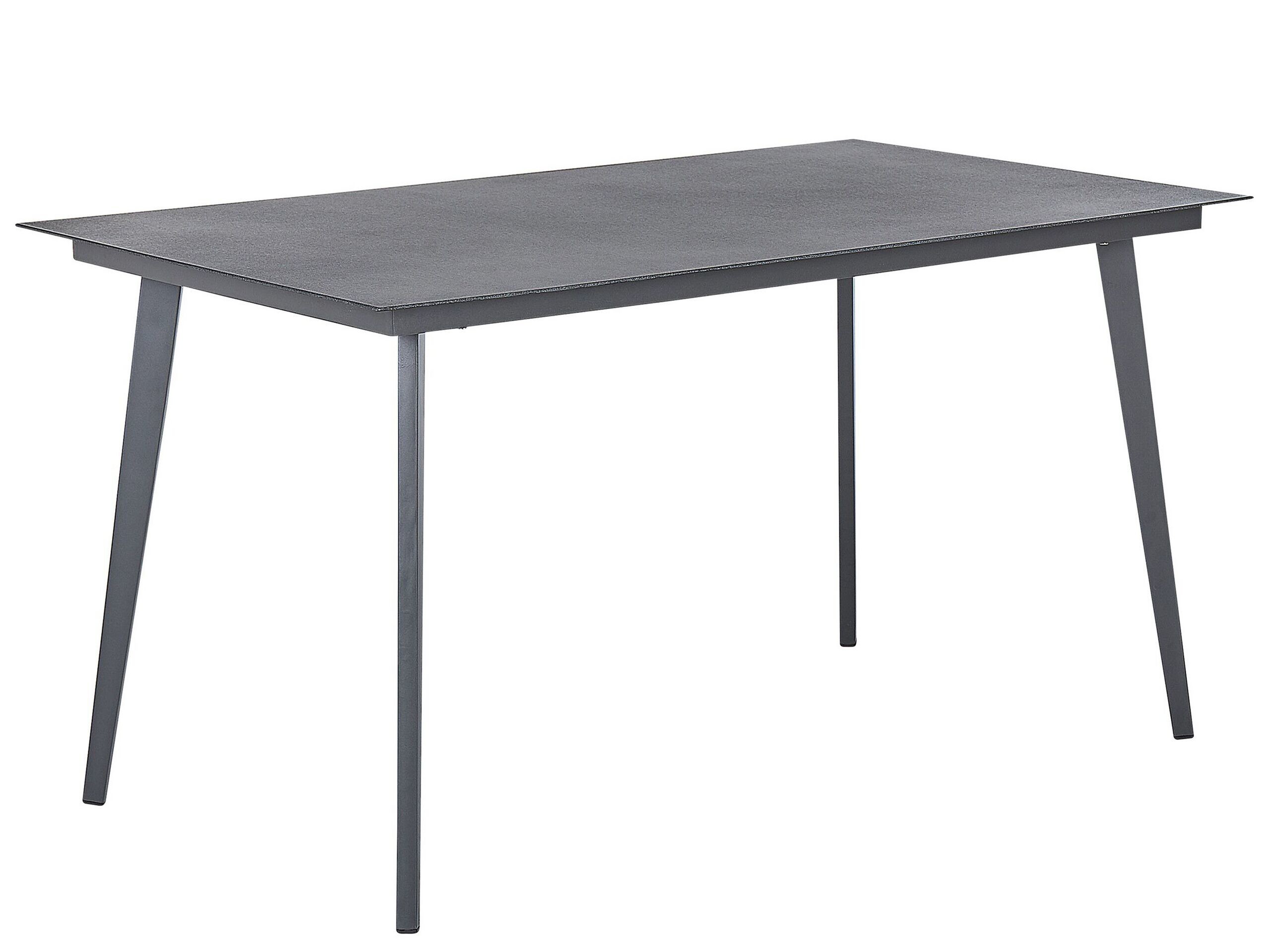 Stół ogrodowy aluminium 140x80 szary