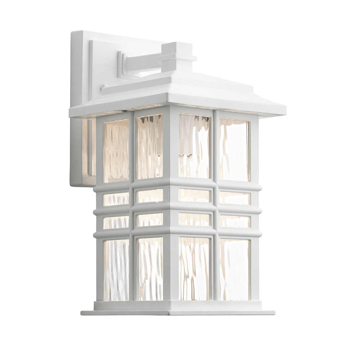 Kinkiet zewnętrznybiały Beacon Square 1xE27x60W IP44 Kichler
