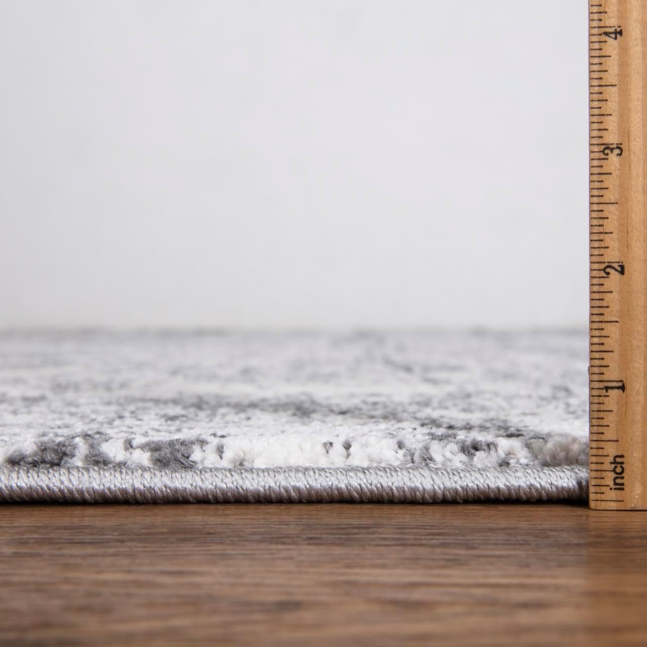 Keen Home Design Area Rugs - 9x12 Non-Shedding, Abstract Rugs for Kitchen, Living Room, Bedroom, Dining Room, Entryway - Size: 9'2 x 11'11, Abstract Cream/Grey