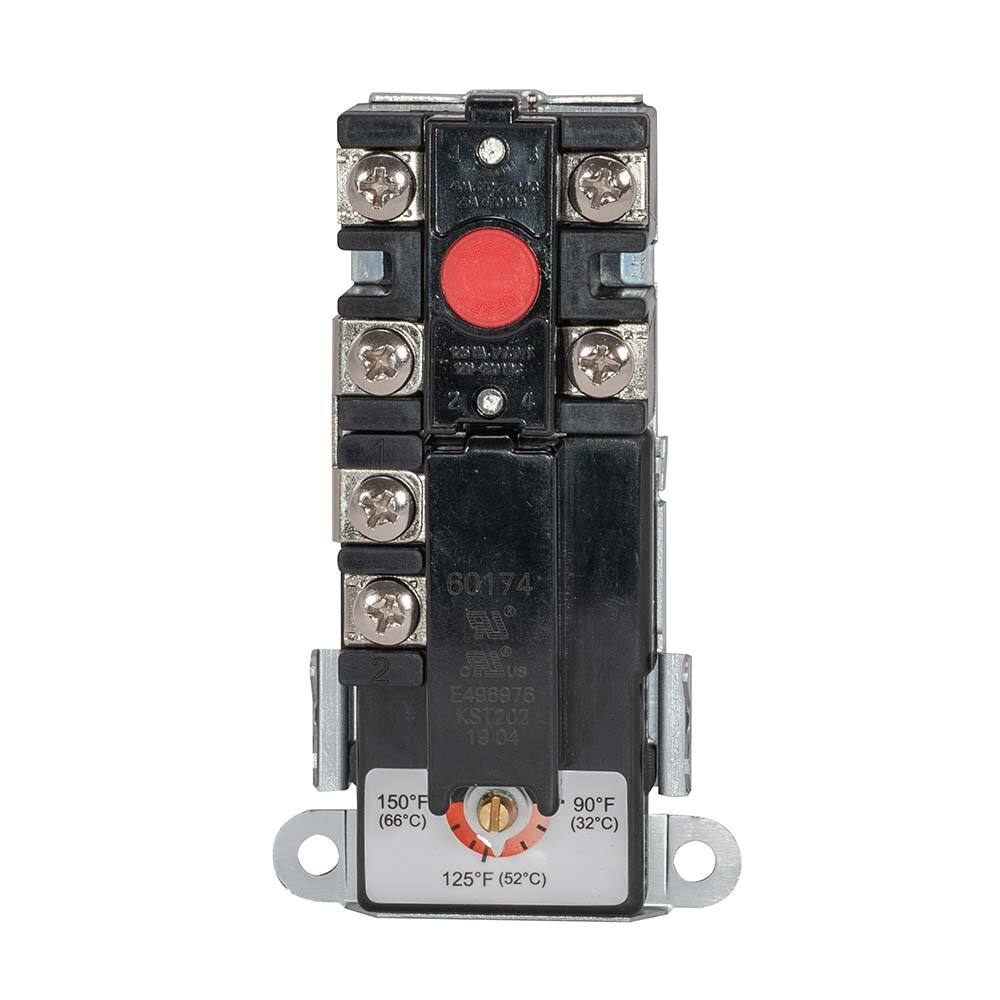 Eastman 60174N6 to 24-Gal Upper Water Heater Thermostat, Black