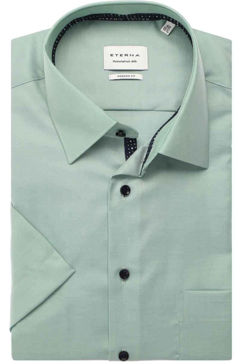 ETERNA Modern Fit Hemd hellgrün, Einfarbig