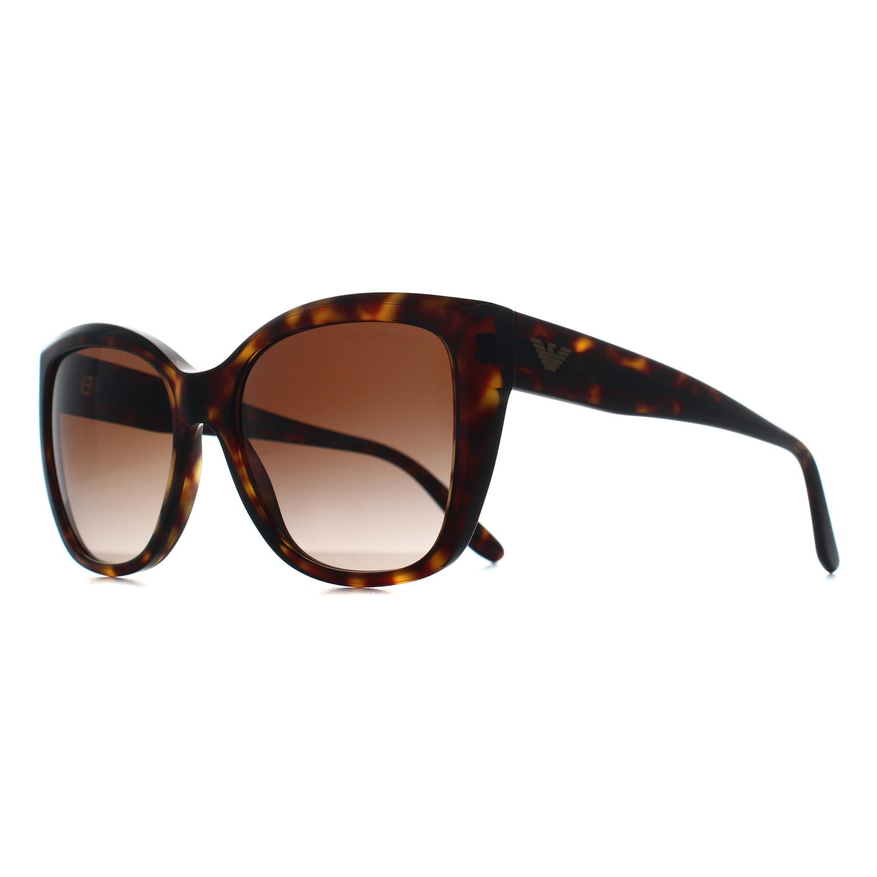 Emporio Armani Cat Eye Shiny Havana Brown Gradient EA4198
