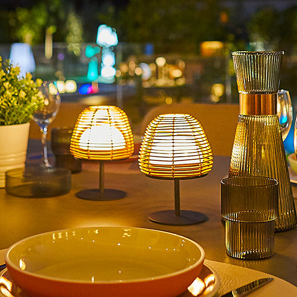 2 Lampes de table sans fil TWINS BOHEME H16cm
