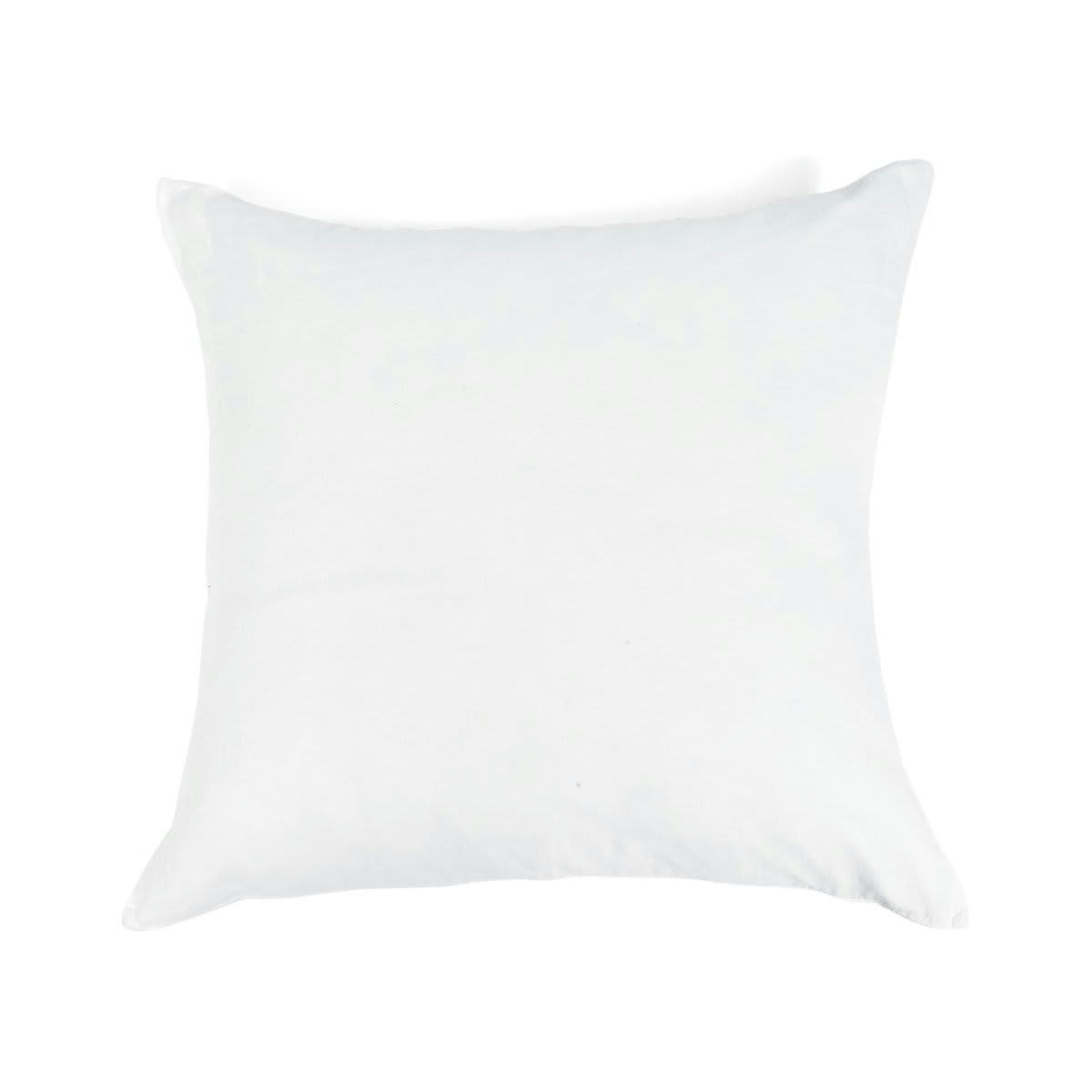 BASES DE LA LITERIE - Taie d'oreiller en lin pur lavé Ivoire 65x65