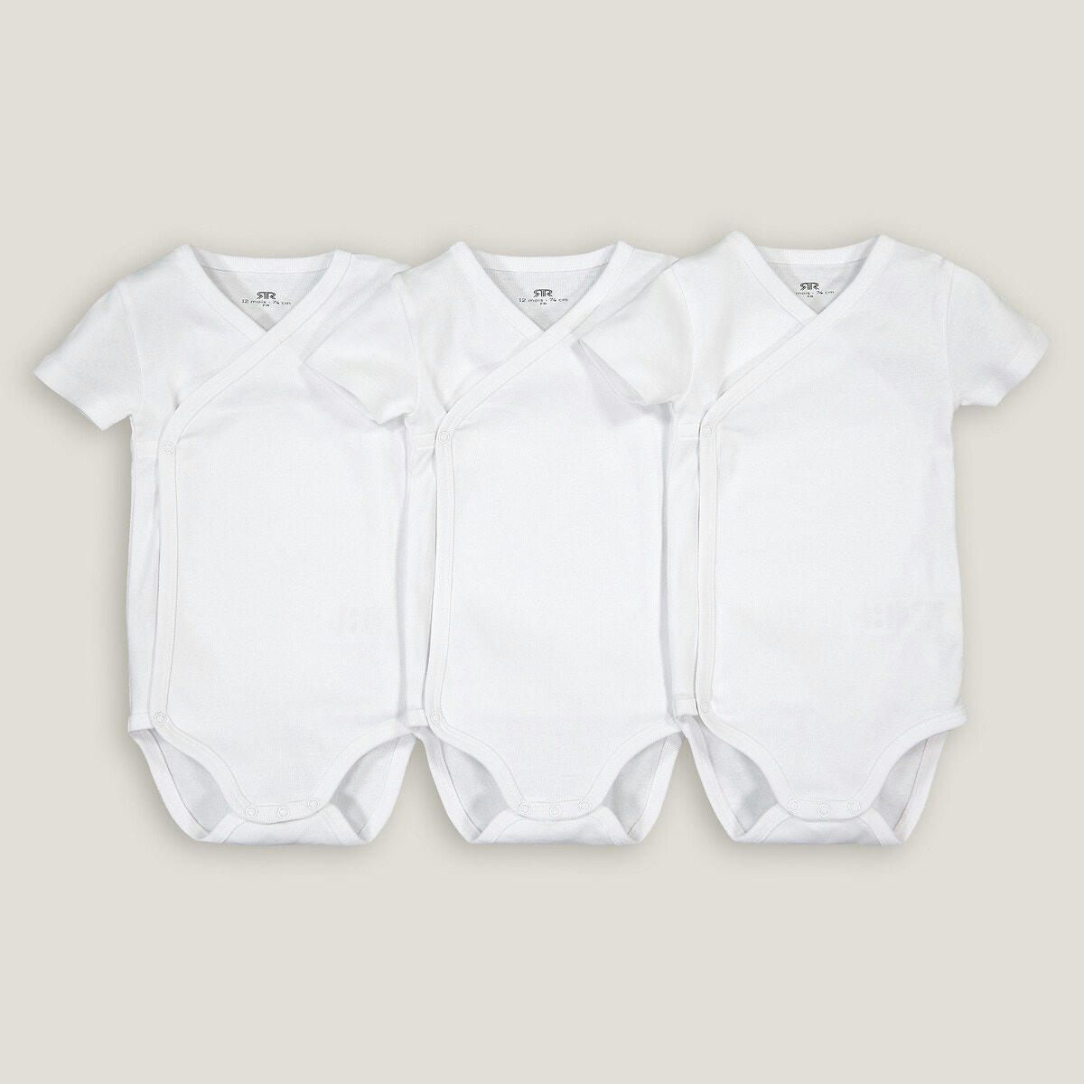 Lot de 3 bodies en coton bio