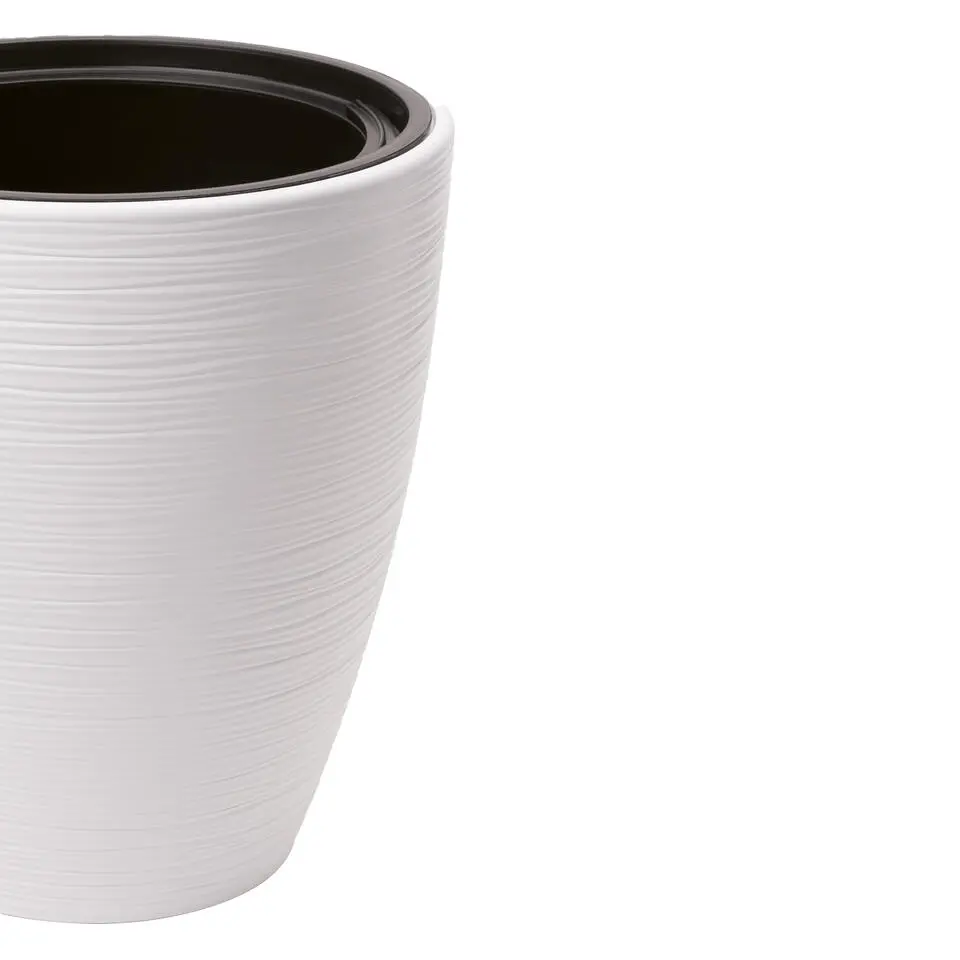 Form Plastic Plantenpot/bloempot - kunststof - wit - D40 x H32 cm