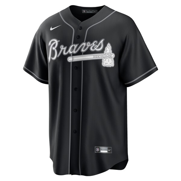 Ronald Acuña Jr. Atlanta Braves Nike Lights Out Replica Player Jersey - Black