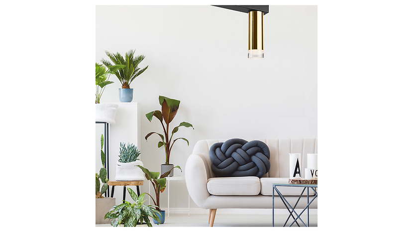 Lampa sufitowa Diego aluminiowa czarno-złota