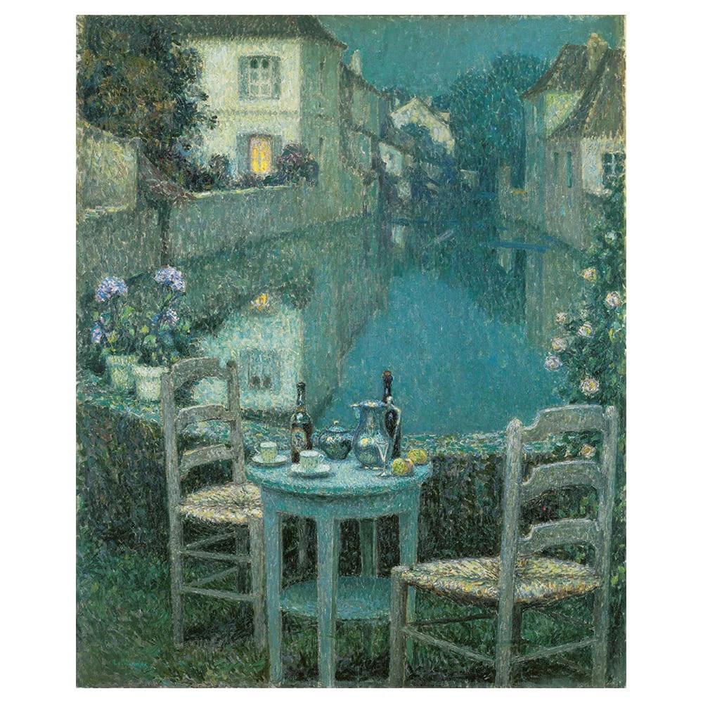 - Tableau - Une Petite Table Au Crépuscule - Henri le Sidaner 40x50cm