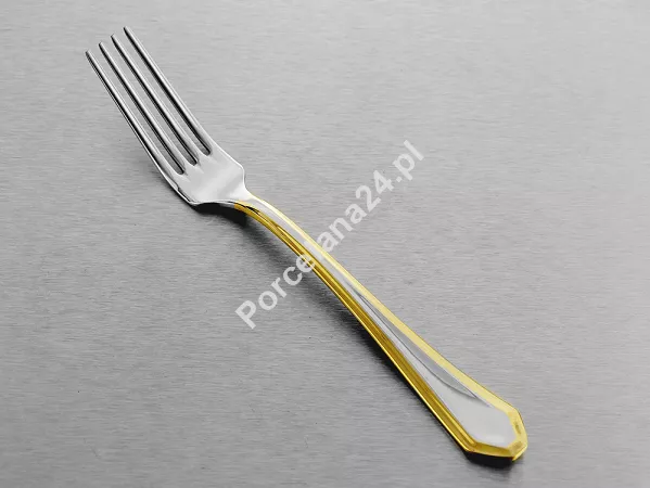 Komplet sztućców 24 cz. na 6 osób Hisar - Riva Gold (4.0/3.0 mm) złocone