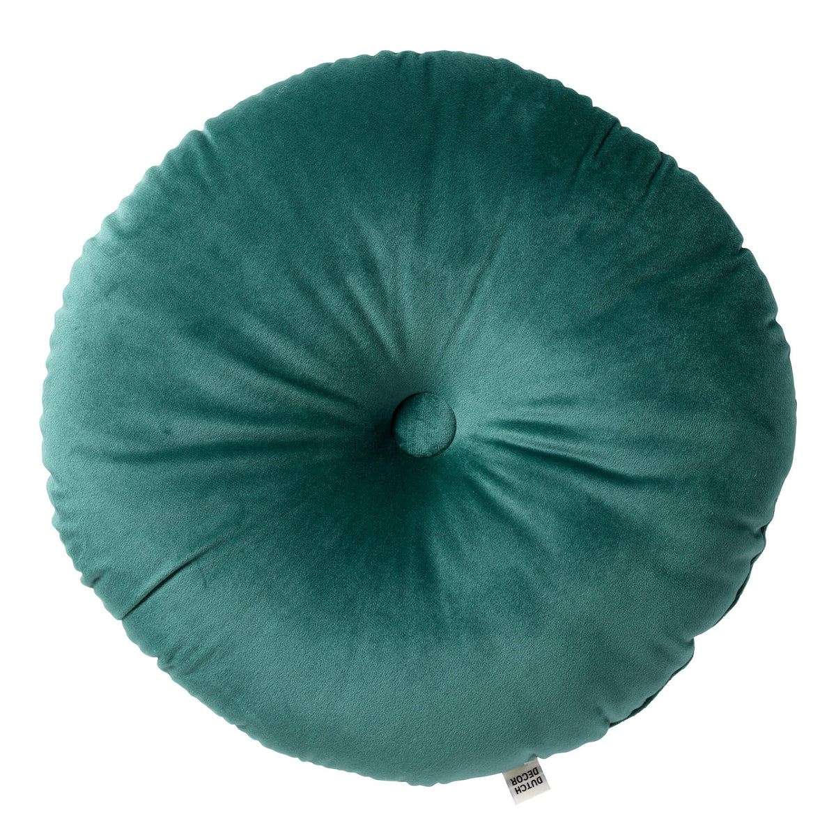 OLLY - sierkussen Ø38 cm - rond velvet - Sagebrush Green - groen