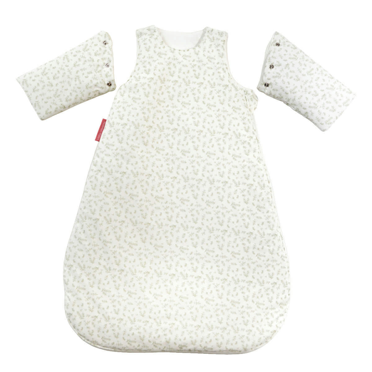 PETIT BUIS - Gigoteuse hiver manches amovibles coton bio* écrue 6-18 mois