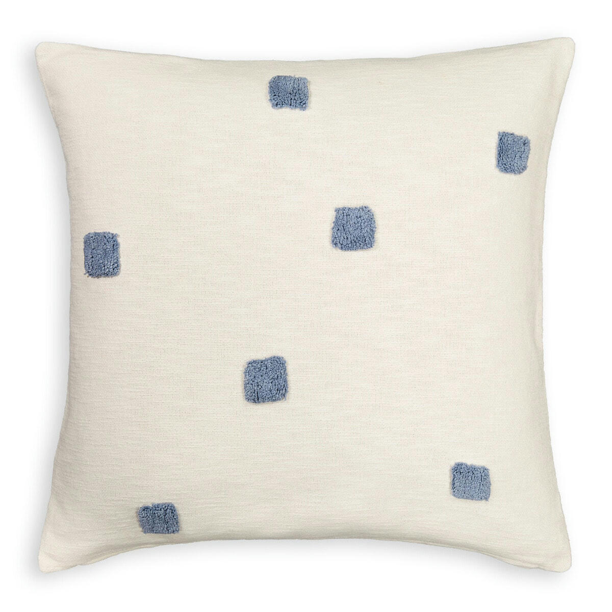Housse de coussin coton tufté 65x65cm, Vilnis