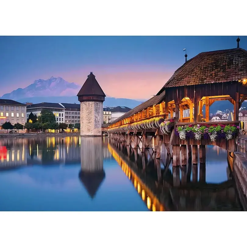 Puzzle 100-teilig Luzern Kapellbrücke