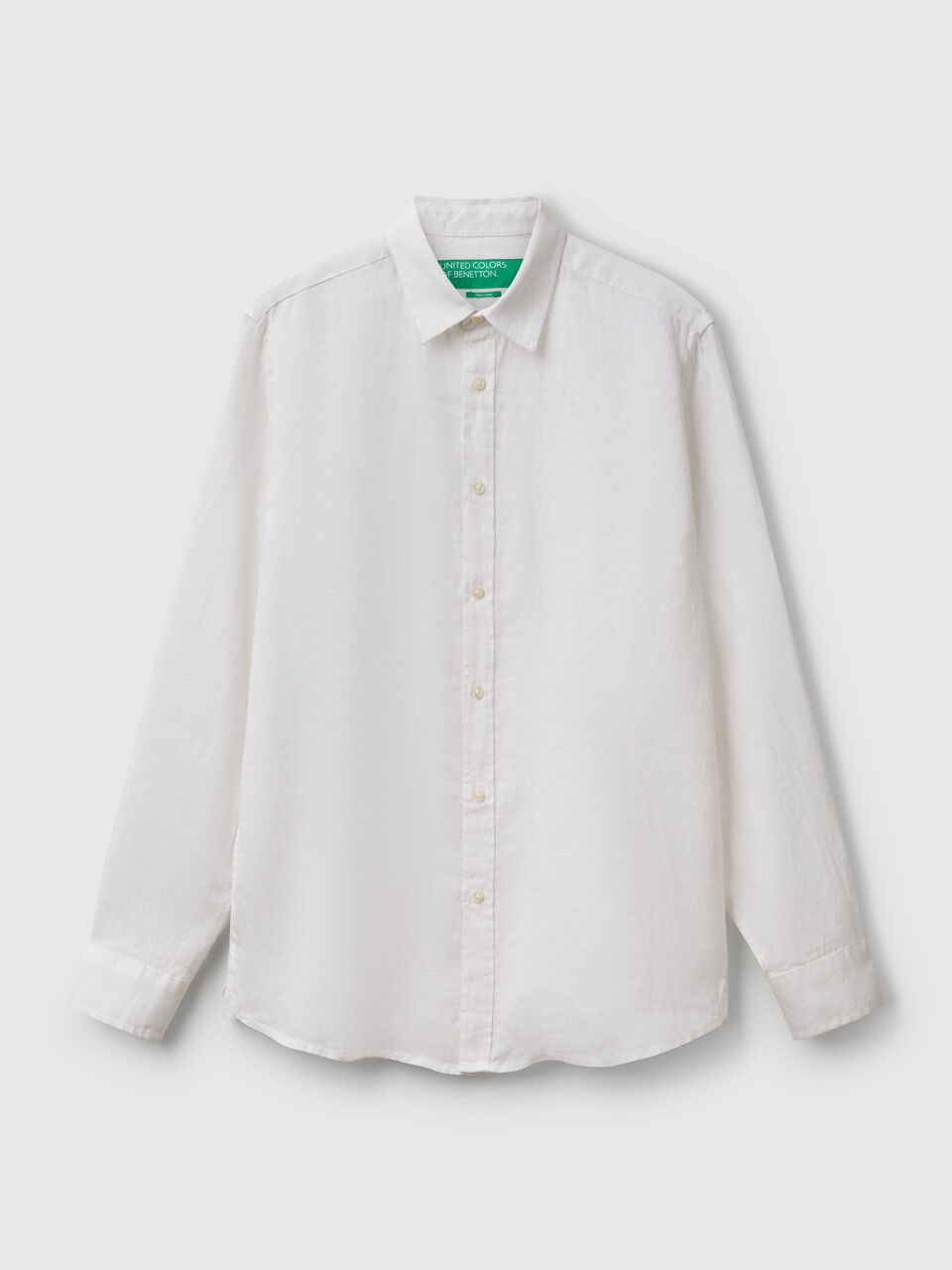 White shirt in pure linen