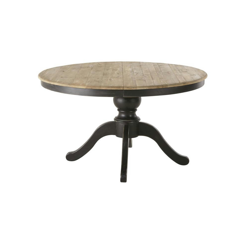 Provence - Table à manger extensible 6/8 personnes en pin recyclé et bouleau L140/190