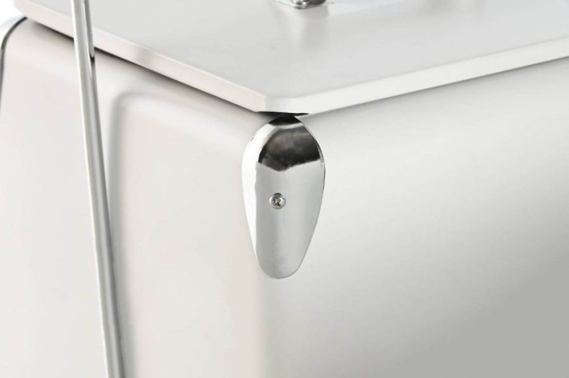 Lodówka metalowa biała 40x32x24 cm ICEBOX-II