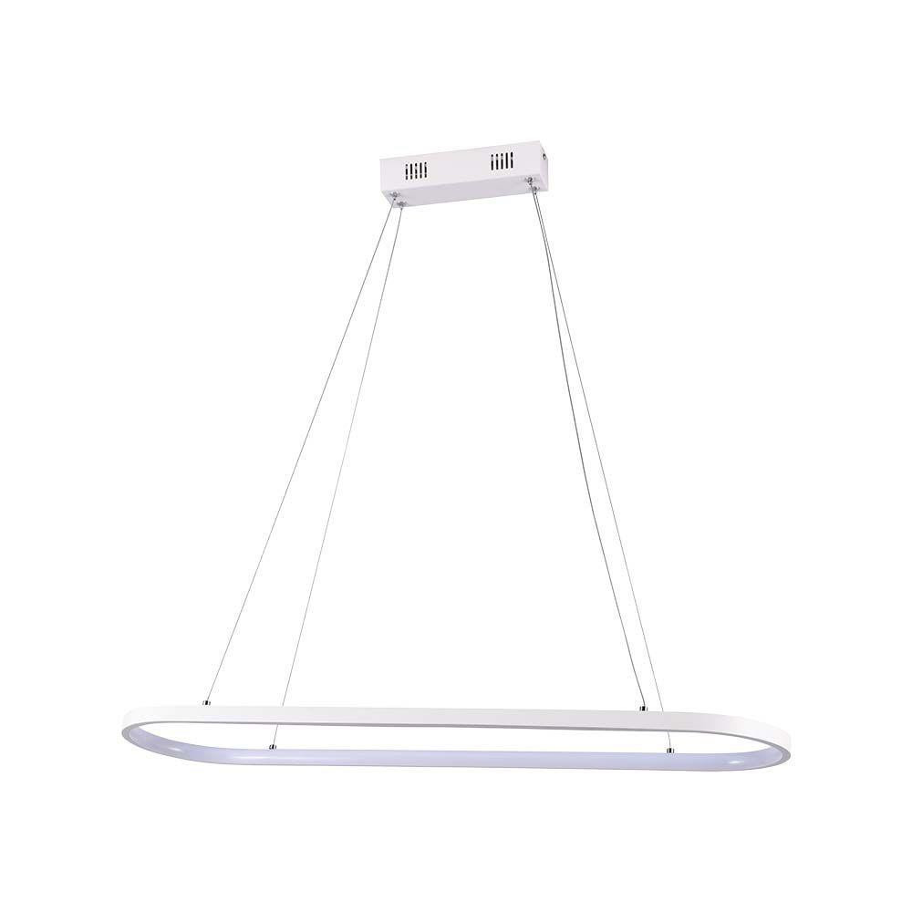 Lampa wisząca VT-7825 biała LED 1x24W Neutralna biel 2760lm V-TAC