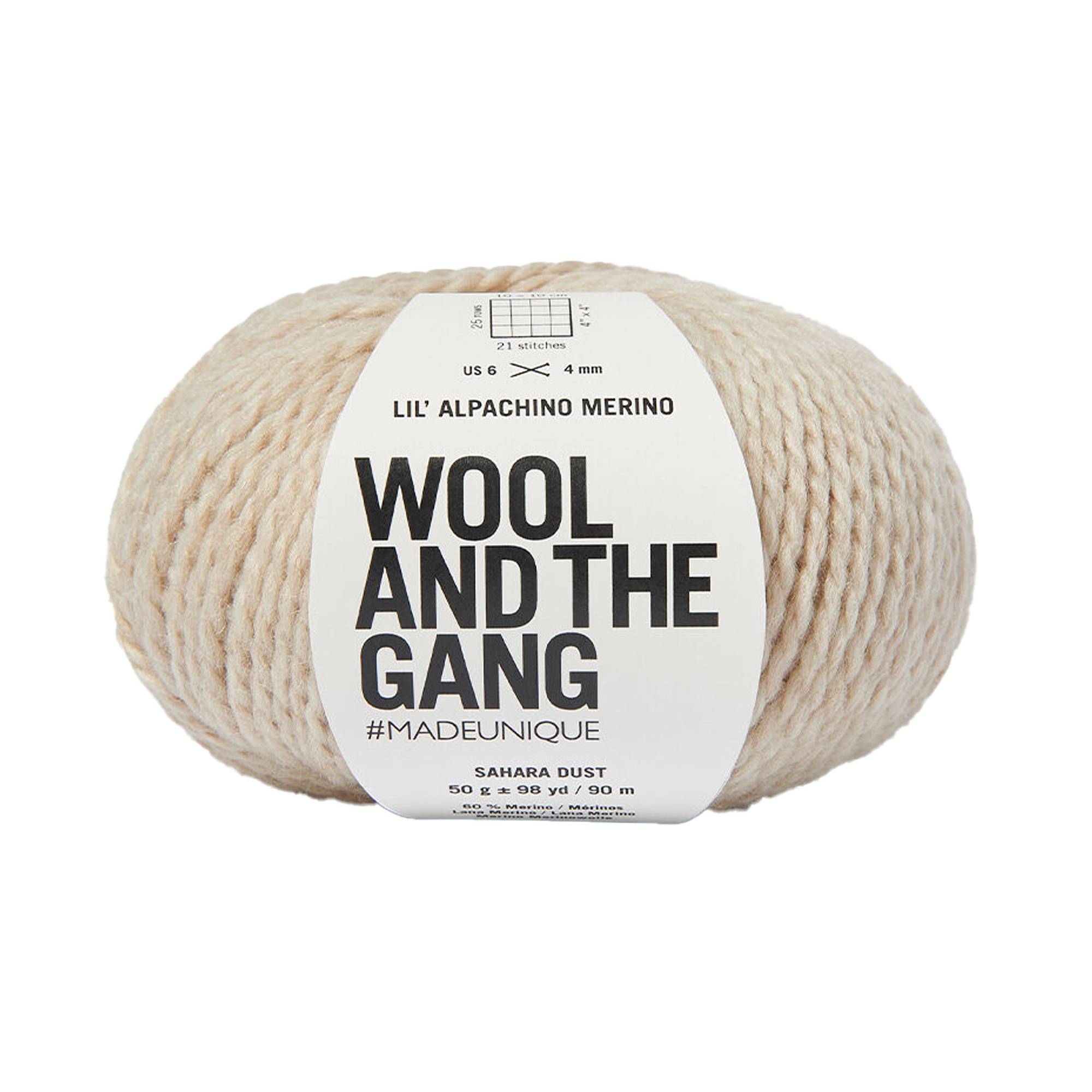Wool and the Gang Sahara Dust Lil’ Alpachino Merino 50g