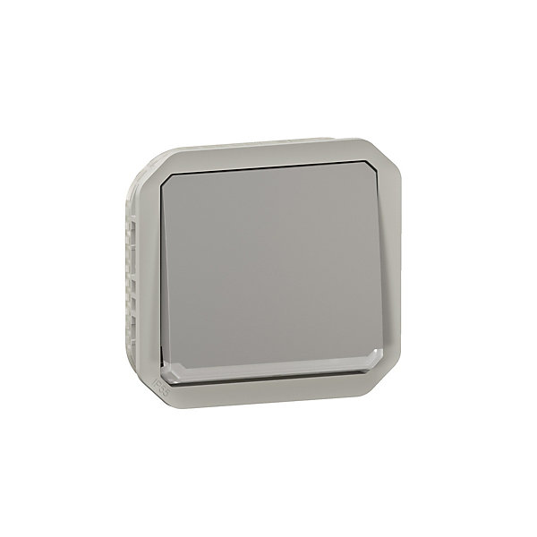 Interrupteur ou va-et-vient témoin avec voyant étanche PLEXO 10AX 250V - LEGRAND - 069512L