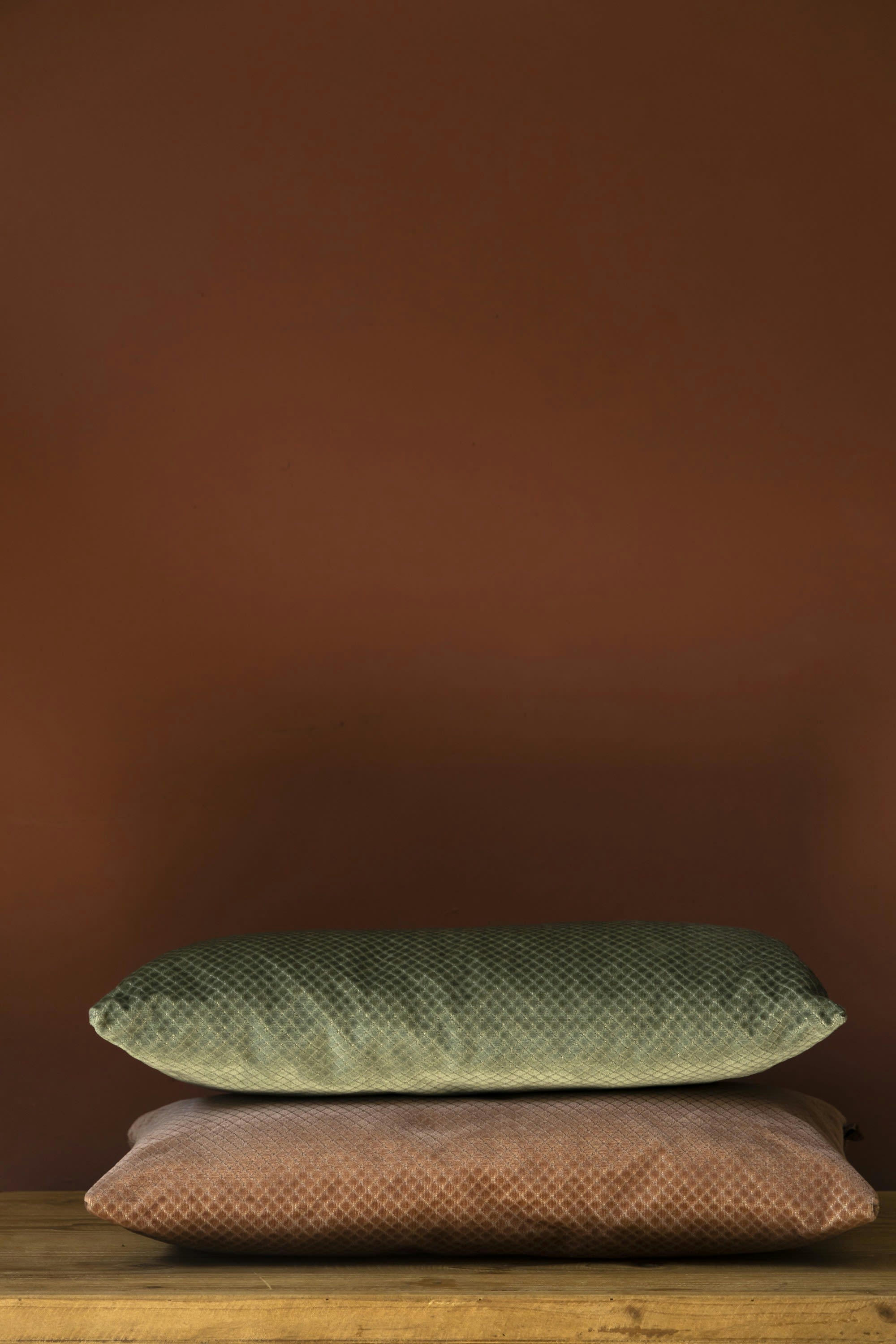 SPENCER - Coussin en tissu rose