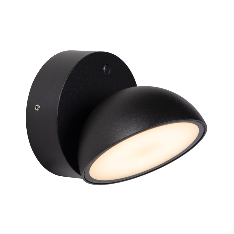 Applique extérieure LED Finn noire 12 W LUCIDE