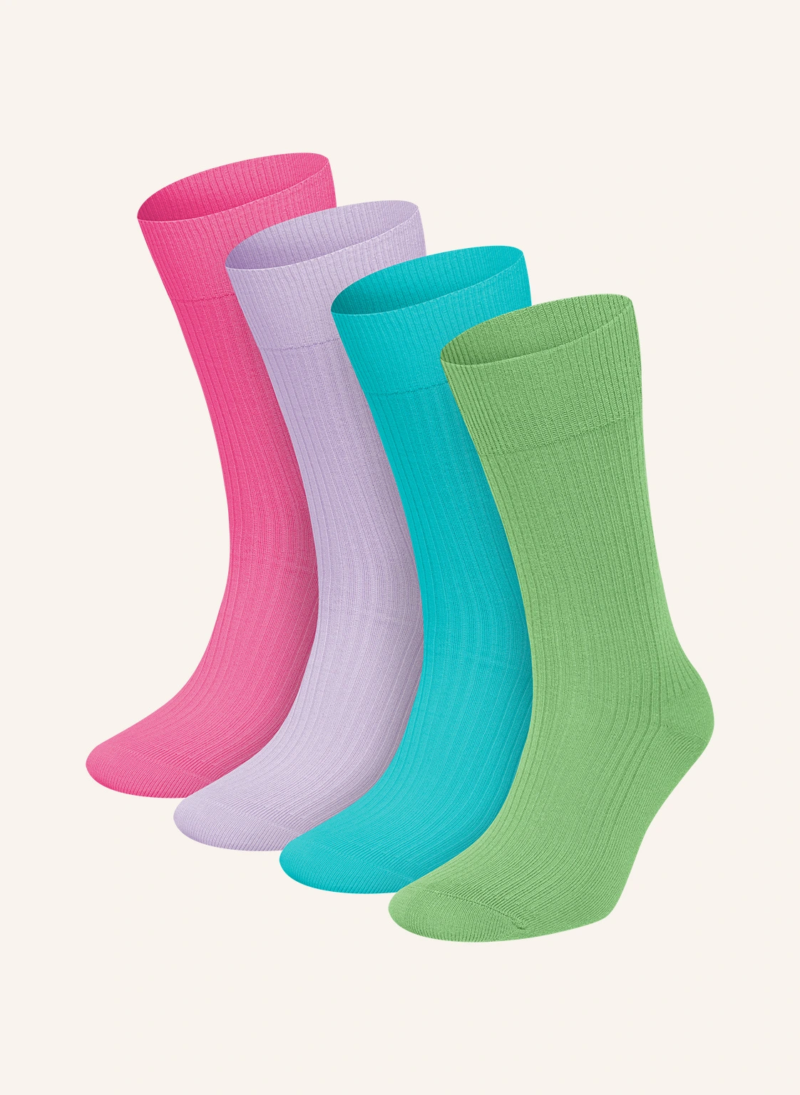 DillySocks 4er-Pack Socken PREMIUM RIBBED COLLECTION