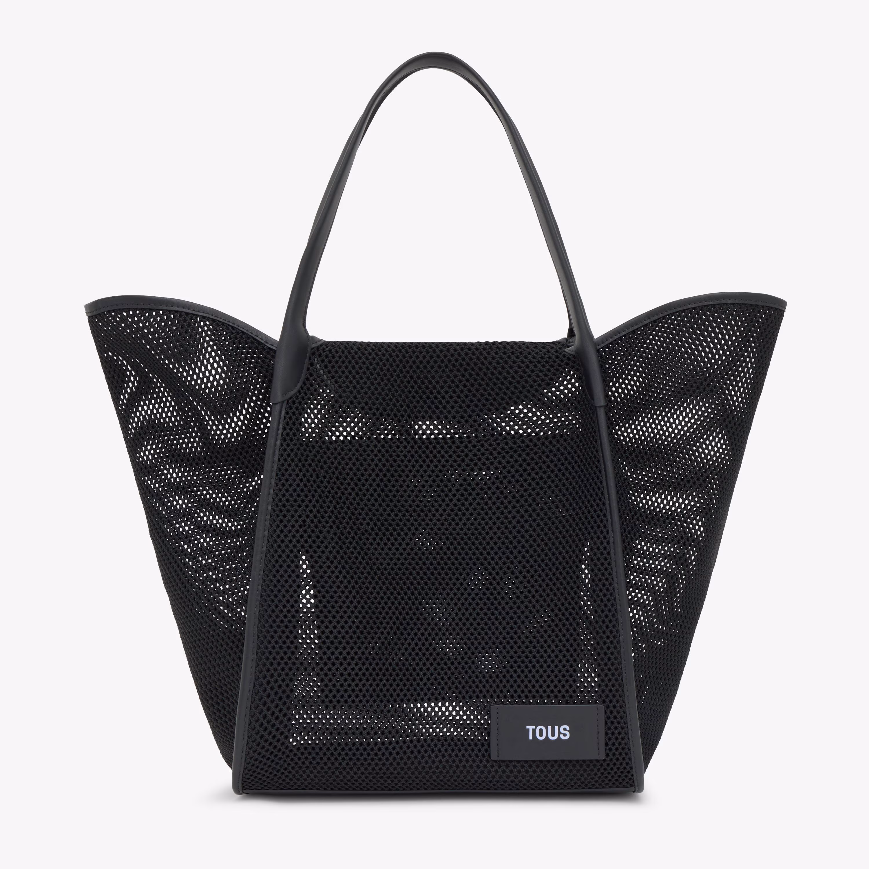 Capazo grande negro TOUS Tulip Mesh