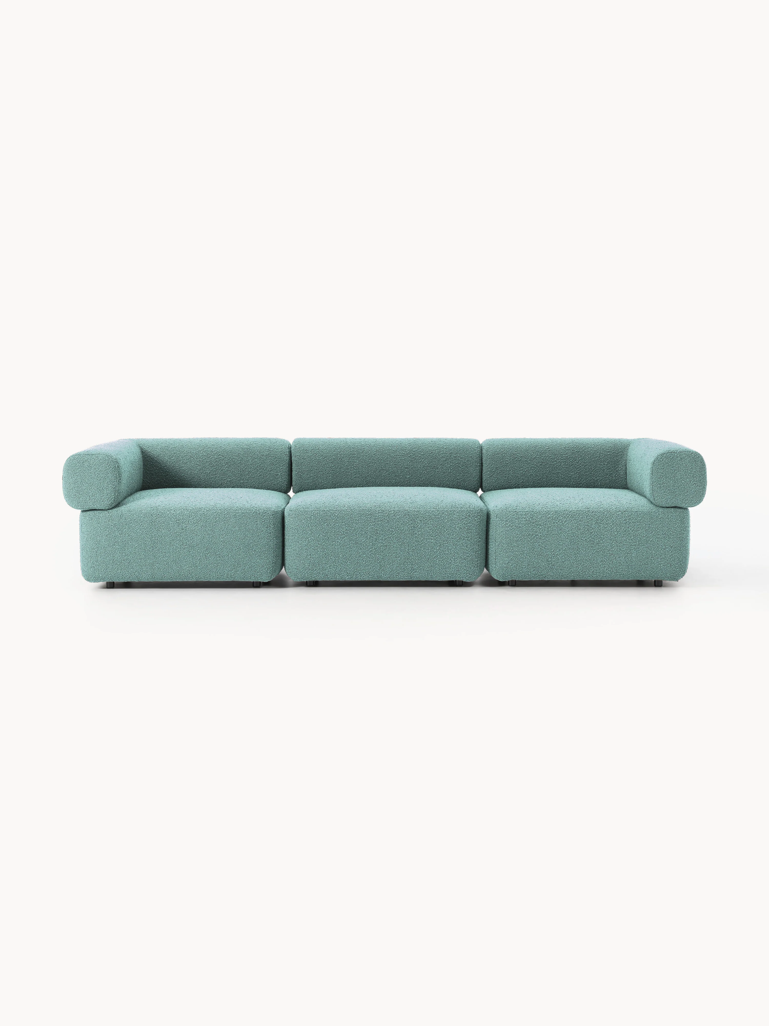 Modulares Bouclé-Sofa Anton (4-Sitzer)