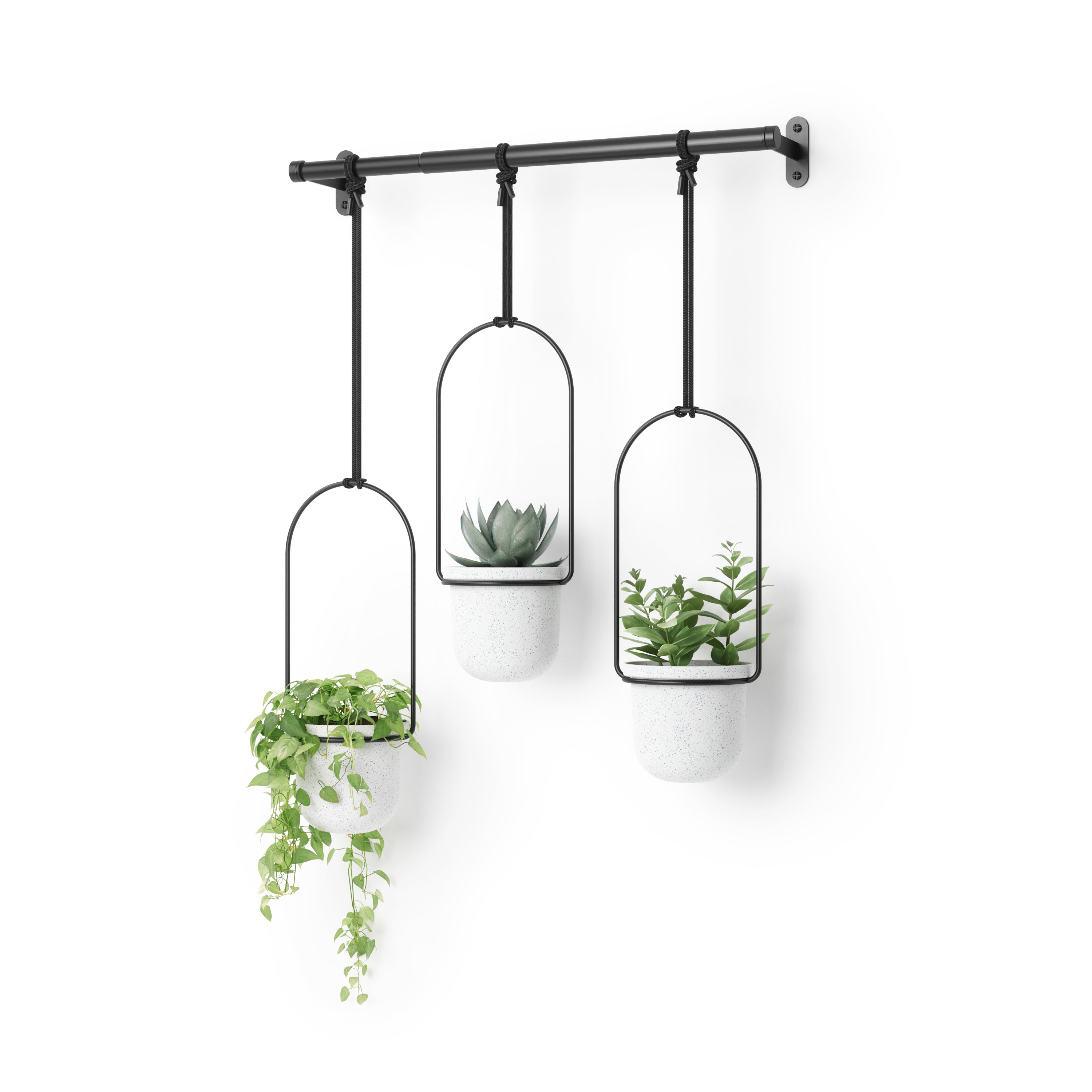 Umbra hangende bloempotten Triflora - 64 x 15 x 110 cm - Wit