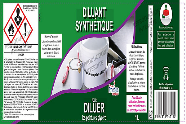 Diluant synthétique pour diluer Phebus 1L