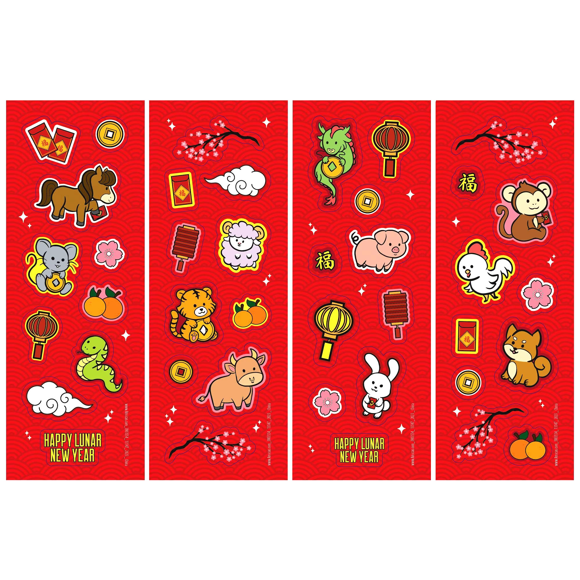 Lunar New Year Fun Stickers, 36-pk