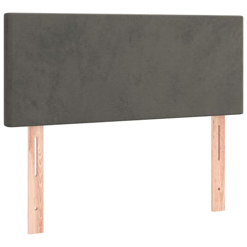 NNEVL Headboard Dark Grey 100x5x78/88 cm Velvet