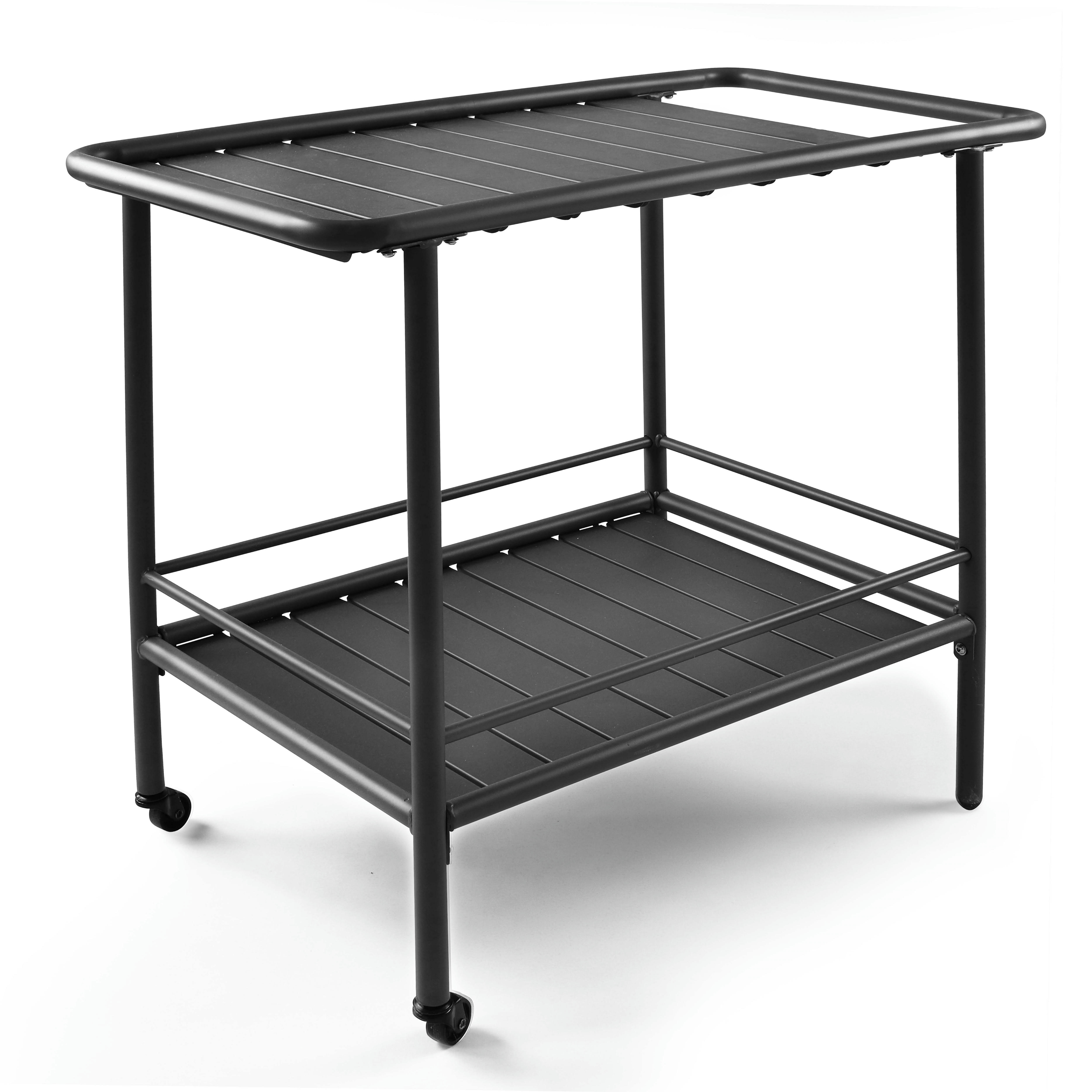 PALAVAS - Desserte intérieur à roulettes en acier anthracite