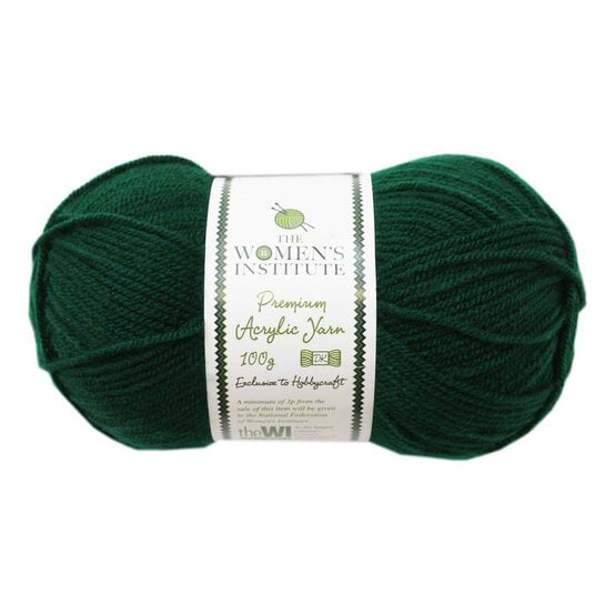 Women’s Institute School Green Premium Acrylic Yarn 100g