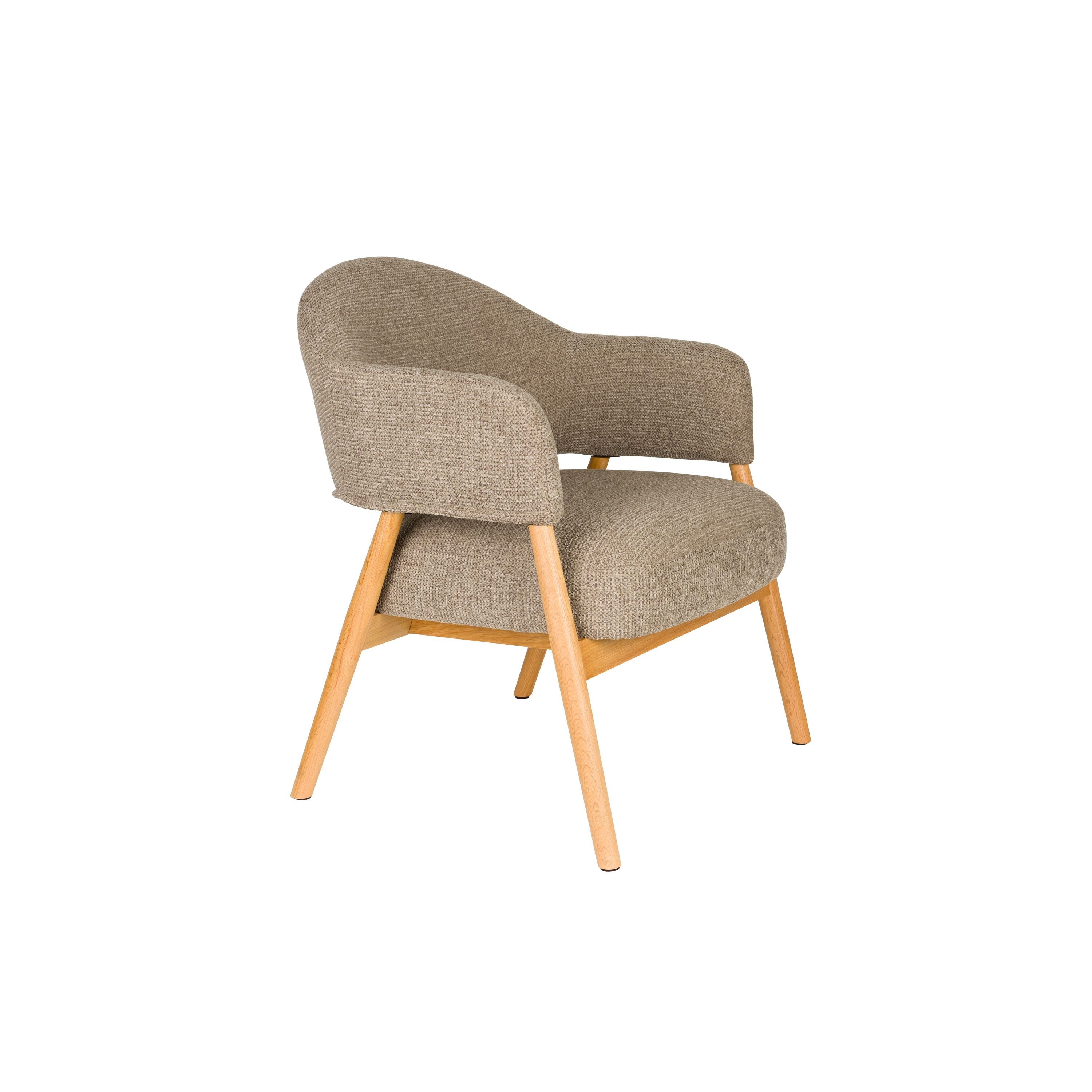 Housecraft Indy Fauteuil met armleuning Donker bruin