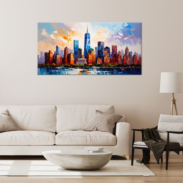 Obraz canvas do salonu sypialni, biura Nowy Jork Manhattan 80x40