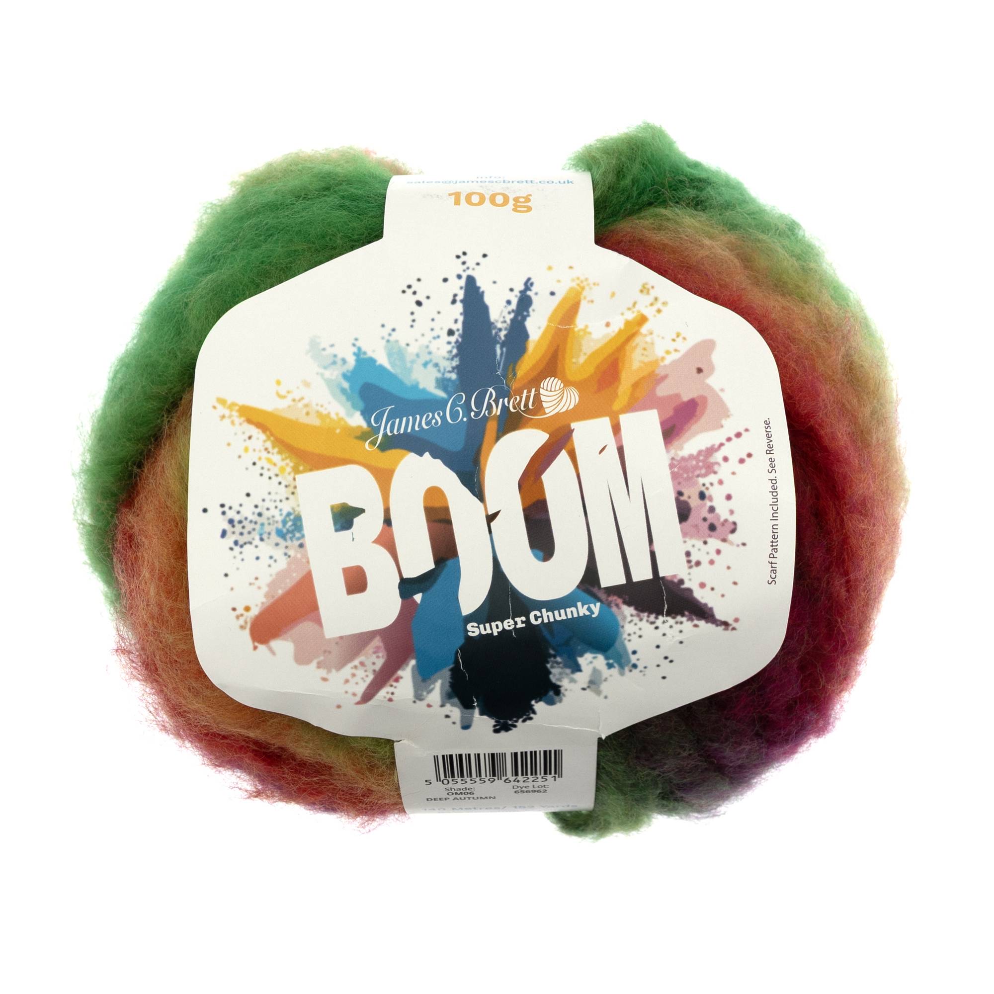 James C Brett Deep Autumn Boom Super Chunky 100g