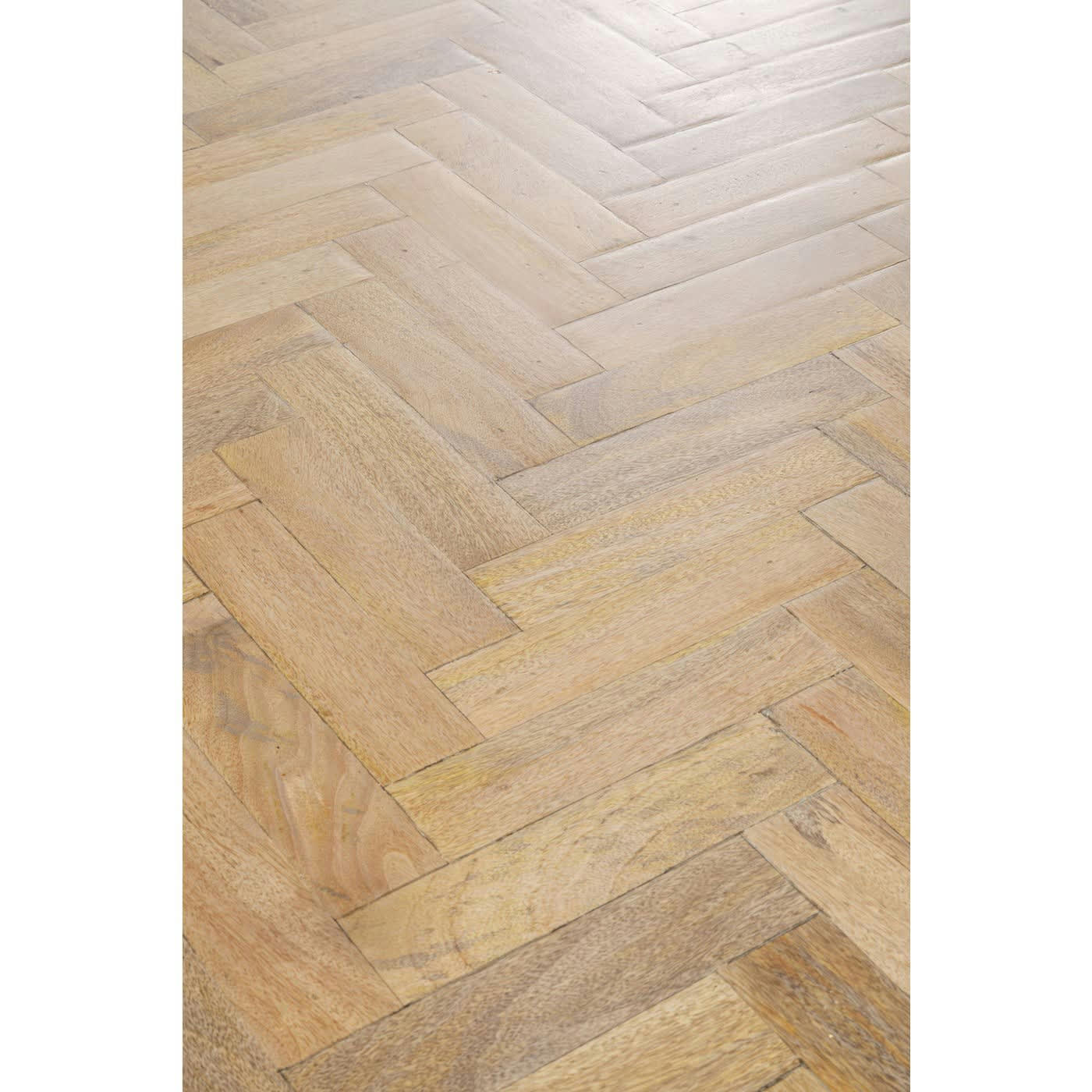 PARQUET - Table à manger 8 personnes en manguier et acier brut L180