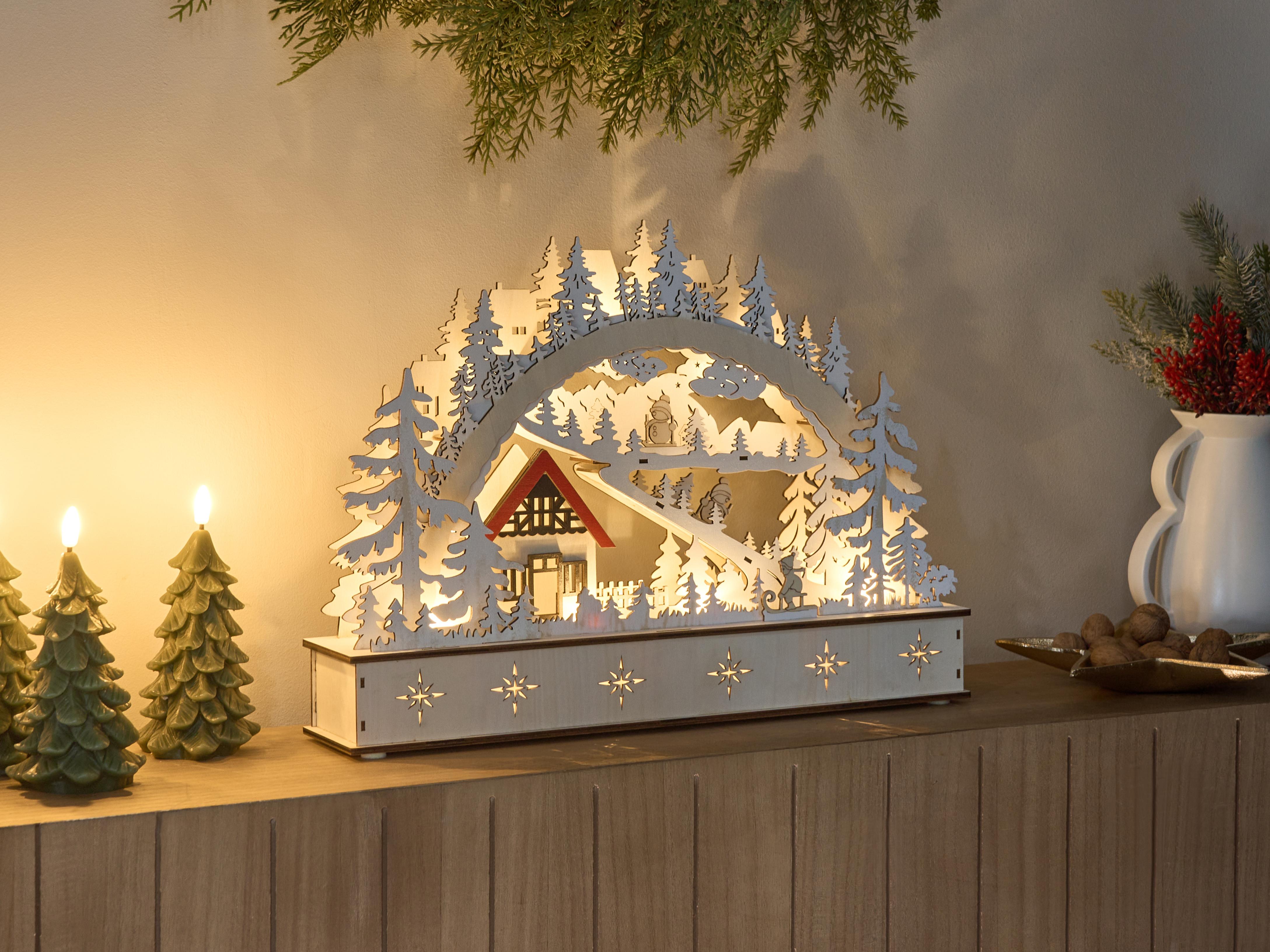 Christmas Decoration LED GOKSJO 33 cm Light Brown