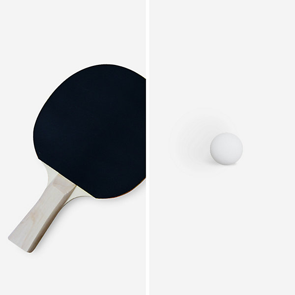 Lot de 2 raquettes et 3 balles pour table de Ping-Pong
